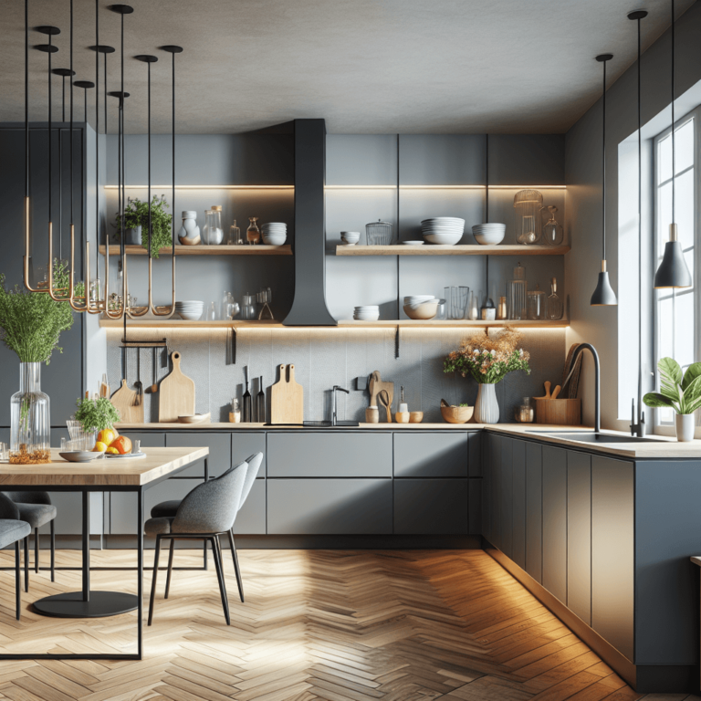 anthrazitfarbene Barrierefreie Küche-Berlin-1