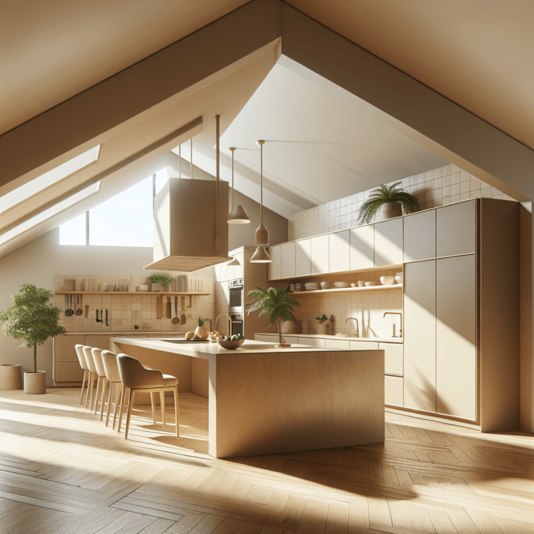 beige Küche für Dachschräge-Berlin-1