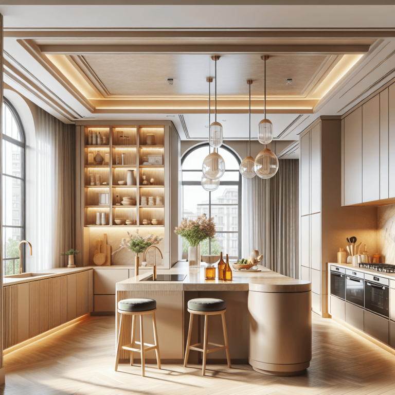 beige Küche im asiatischen Stil-Berlin-1