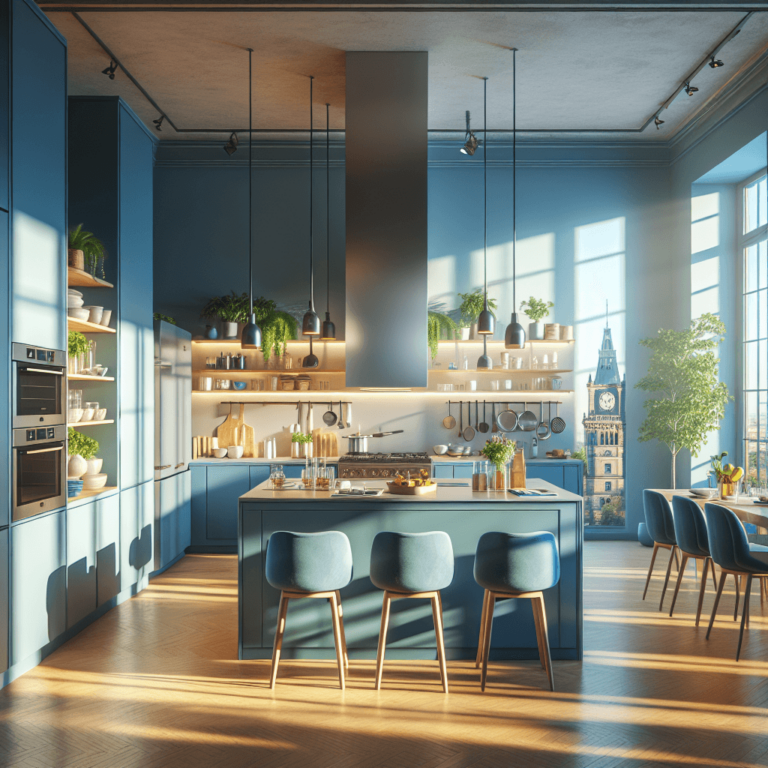 blaue Wohnküche-Berlin-1