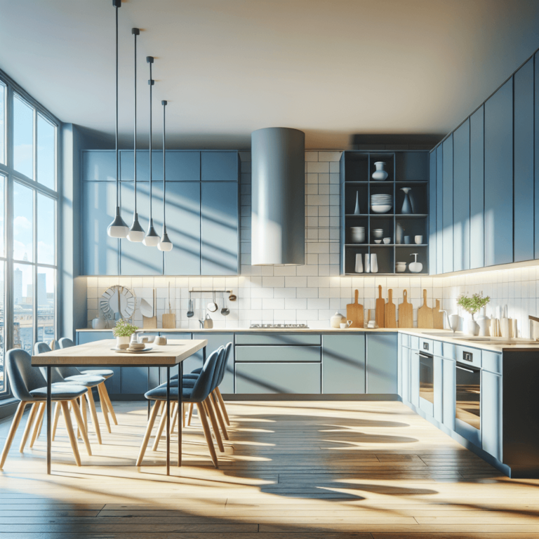 blaugraue Singleküche-Berlin-1