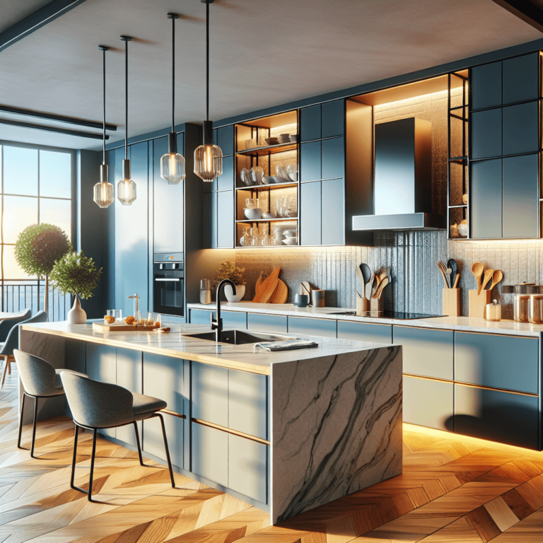 blaugraue Wohnküche-Berlin-1