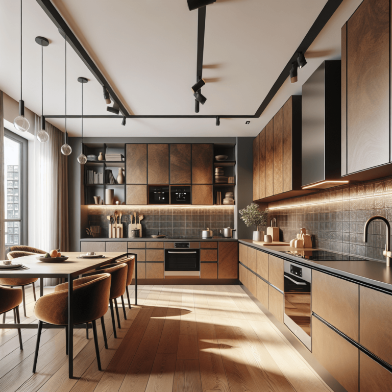 braune Anrichte Küche-Berlin-1