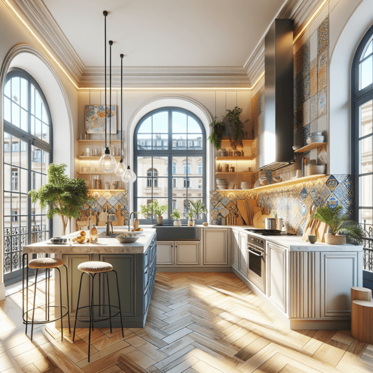 braune Freistehende Küche-Berlin-1