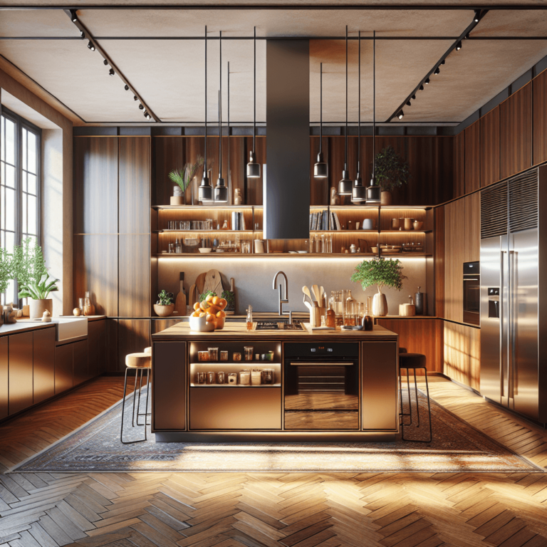 braune Küche im asiatischen Stil-Berlin-1