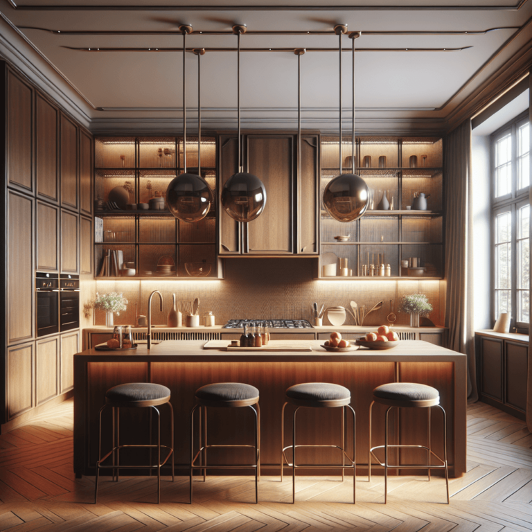 braune mehrzeilige Küche-Berlin-1