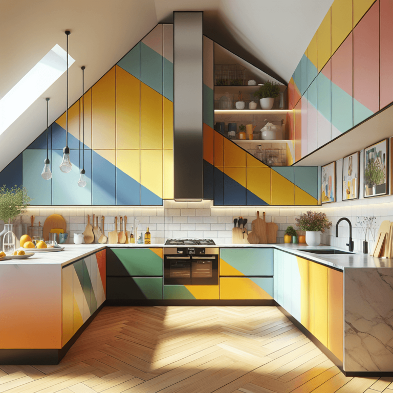 bunte Küche für Dachschräge-Berlin-1