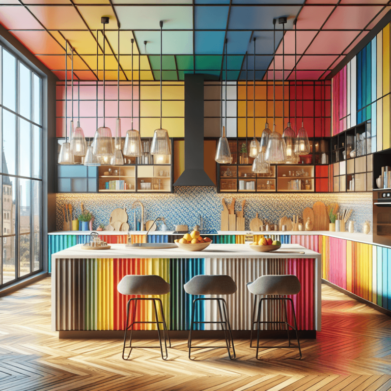 bunte mehrzeilige Küche-Berlin-1