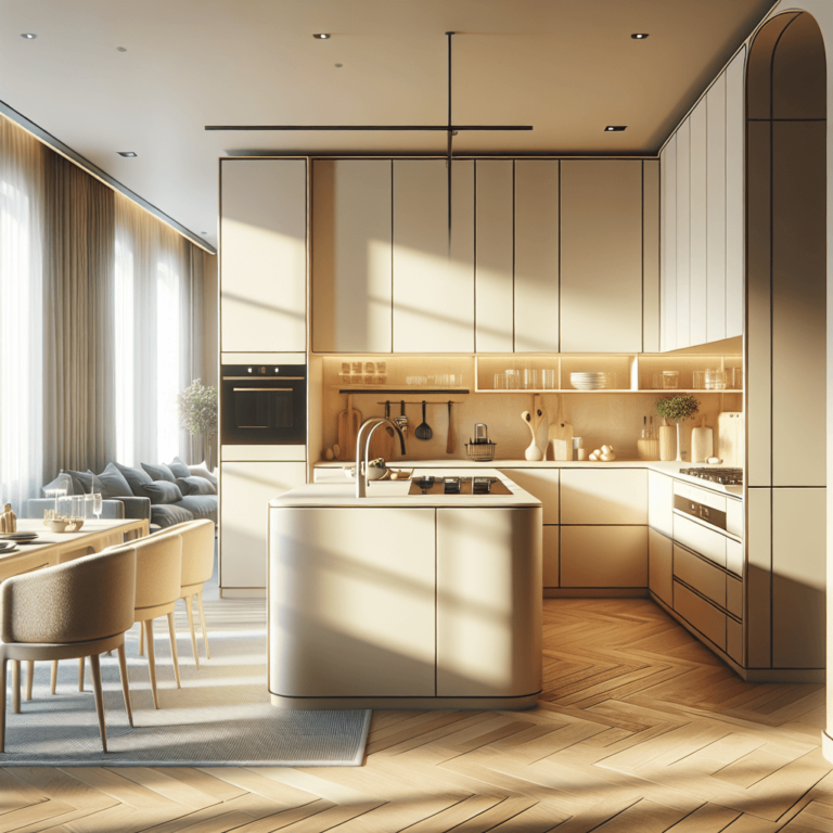 cremefarbene Wohnküche-Berlin-1