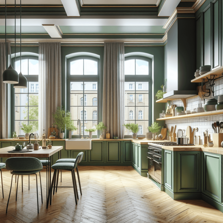 grüne Amerikanische Küche-Berlin-1