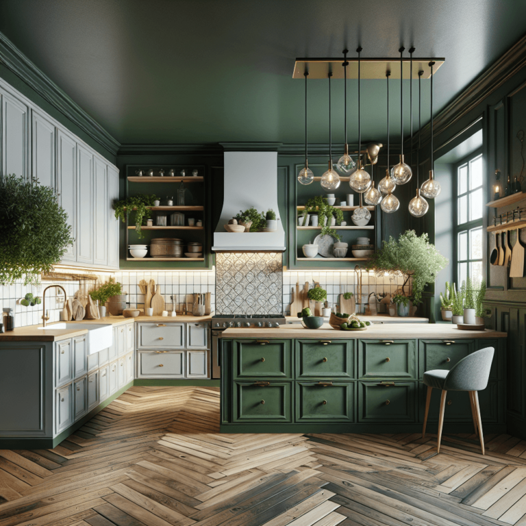 grüne Anrichte Küche-Berlin-1