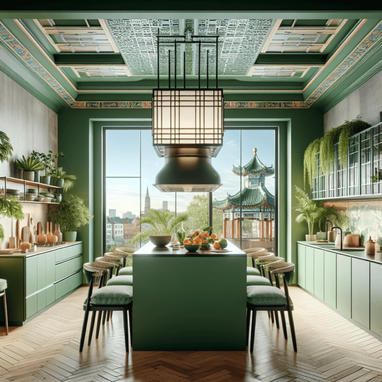 grüne Küche im asiatischen Stil-Berlin-1