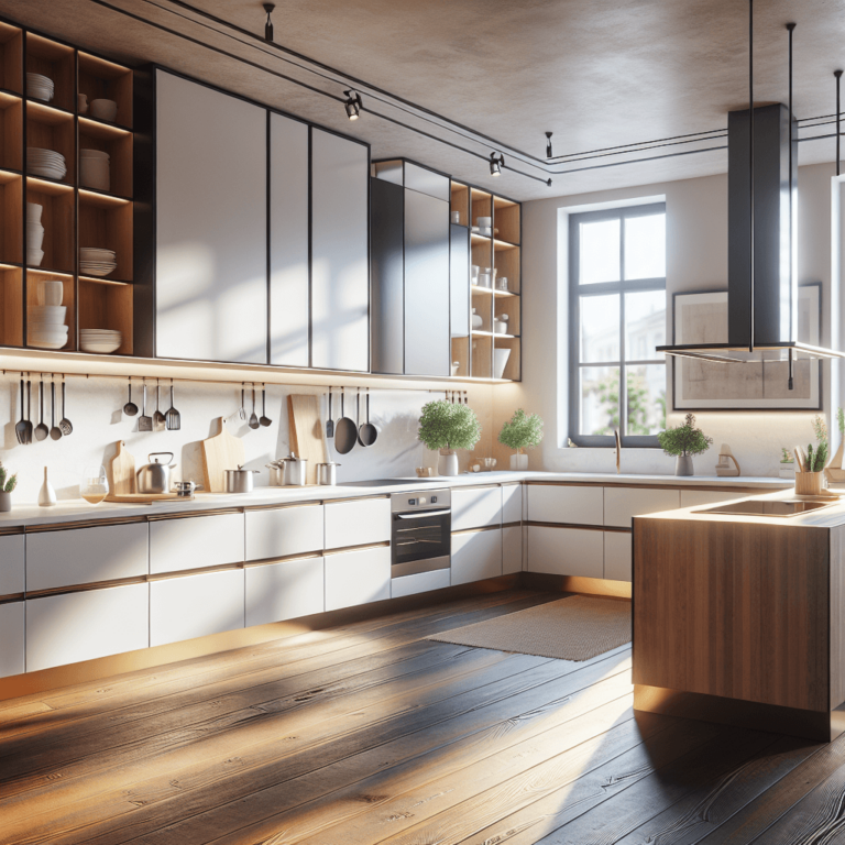 hochglanz einzeilige Küche-Berlin-1