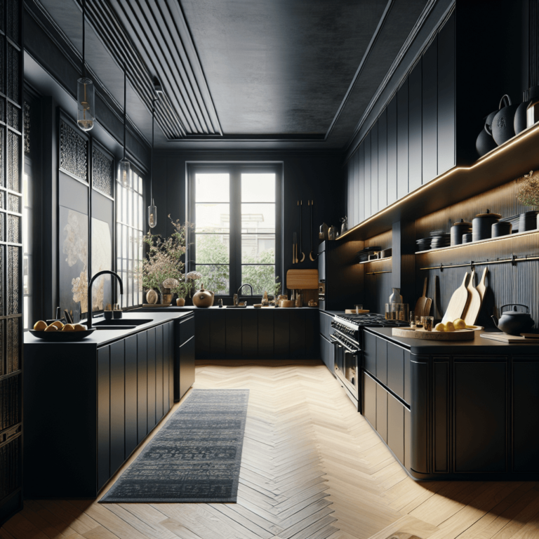 schwarze Küche im asiatischen Stil-Berlin-1