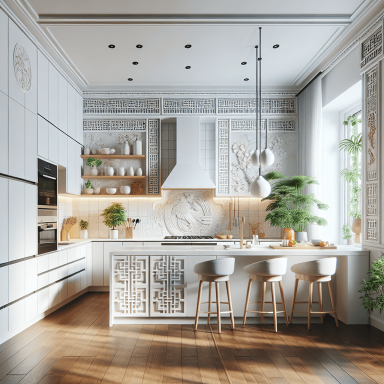 weiße Küche im asiatischen Stil-Berlin-1